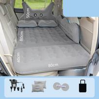 Automobilis Pripučiamas Kelioninis Oro Čiužinys Lova Atlošas Sleep Pad Premium nešiojamas Automobilinis Čiužinys Universalus Double guard pilka spalva