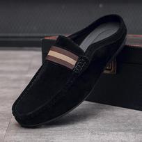 Vyriški loaferiai Vyriški lengvi vyriški batai su pupelėmis Vyriški batai Vasaros stiliaus užsegamas rinkinys pėdoms kvėpuojančios laisvalaikio šlepetės, vyriškos 44 chaki