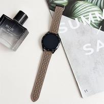 20 mm 22 mm Odinė laikrodžio apyrankė – vasarinė kvėpuojanti natūralios odos laikrodžio apyrankė, skirta Huawei Watch, Samsung Watch, Amazfit Huawei GT3pro-20mm pilka