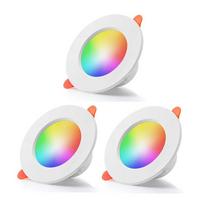 3vnt Tuya Bluetooth Smart Downlight visos spalvos pritemdymas 3 colių Tuya Bluetooth Control Tuya Downlight 10W 85-265v