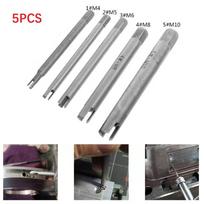 5pcs M4-M10 Broken Tap Extractor Guide Easy Wire Screw Remover Tools Drill Bits