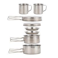 Stovyklavietės virtuvės reikmenų rinkinys 8 vnt. 8pcs set