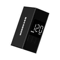 Mini elektrinis dviračio siurblys su skaitmeniniu manometru, greitas įkrovimas, 120 PSI, LED ekranas, elektrinis juoda