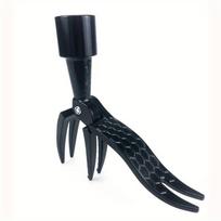 Metalinis ravėjimo įrankis, stovimas piktžolių traukimo įrankis. 1 pcs juoda