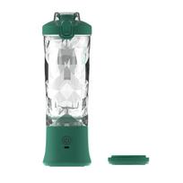 USB Rechargeable Portable Blender with 600ml Personal Juicer Cup žalia