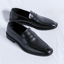 FashionLuxury Brand Men's Loafer Shoes Leather Walking Shoes Slip-on Business Shoe Wedding Shoes Comfortable Man Breathable Drive Flat 38 juoda
