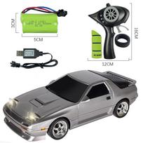 Naujas AE86 modelis RX-7 1:18 RC Drift Car 1/18 2.4G nuotolinio valdymo pultas ESP giroskopas LED mini RC lenktyninis automobilis žaislai vaikams Dovana B