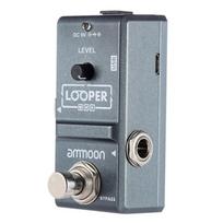 Ammoon AP-09 nano kilpa elektrinės gitaros efekto pedalo kilpa True Bypass neribotas perdavimas 10 minučių įrašymas naudojant USB laidą pilka spalva