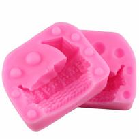 Silikoninės formelės Kūdikių vežimėlis Žvakės Gimtadienio Fondant Dekoravimo Įrankiai Šokoladinio pyrago kepimo formelės rožinė