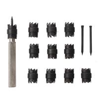 Taškinio suvirinimo pjaustytuvo rinkinys 13 vnt. 3/8   Rotacinio taškinio suvirinimo pjaustytuvo nuėmimo grąžtai įrankis elektriniam gręžtuvui 13Pcs