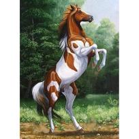 5D DIY Diamond Painting Kit Moonlight and The Horse In The Jungle Art Diamond Embroidery Rhinestones Decorations for Home Round 20x30cm