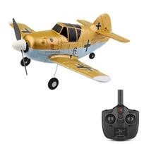 WLtoys A250 RC lėktuvas 2,4 GHz 4CH RC lėktuvas 6 ašių giroskopinis sklandymas orlaivio skrydžio žaislai BF109 modelis geltona