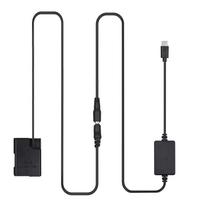 PD USB Type-C laidas prie EP-5A tuščiosios baterijos nuolatinės srovės jungties EN-EL14 Nikon D5600 D5500 pakeitimas juoda