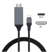 USB 3.1 C tipo į HDMI adapterio keitiklis iš 2M USB C į HD 30Hz 4k HD-MI laidas, skirtas MacBook Samsung Galaxy S9/S8 Huawei juoda