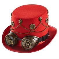 „Steampunk“ kepurė „Steampunk“ viršutinės kepurės vyrams su akiniais „Steampunk“ laiko keliautojų kepurė „steampunk“ priedai Helovino vakarėlis juoda