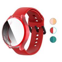 Dirželis + dėklas, skirtas Samsung Galaxy Watch 5 Pro 4 44mm 40mm 45mm aktyvus 2 apsauginis dangtelis Silikoninė išmanioji laikrodžio apyrankė TPUBumperis For watch5 40mm