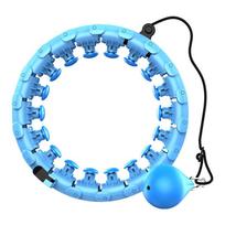 Numesti svorio 24 lankų jungtys išmanusis ir nuimamas masažas Hula Hoop juosmens grožio prietaisas moterims pilvo stangrinimui ir riebalų mažinimui kūno rengybos įranga mėlyna