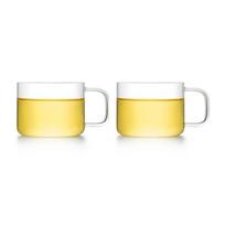 150 ml didelio borosilikato karščiui atsparaus stiklo puodelių rinkinys iš 2 puodelių arbatos sulčių vandens 150ML*2 skaidri