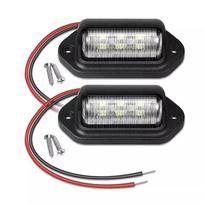 2vnt/komplektas 6 LED automobilio valstybinio numerio apšvietimas automobiliniam sunkvežimiui priekabos lempa Baltos lemputės automobilių valstybinio numerio lemputės YSL 2pcs