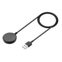 USB išmaniojo laikrodžio įkrovimo bazė Smart Watch įkroviklio laidas, skirtas Samsung Galaxy Watch Active R500 juoda