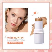 QIBEST veido makiažo bronzinė lazdelė Cream Rouge Tint kontūruojantis makiažas kosmetinis paryškintuvas bronzinis rašiklis, moteriškas veido apšvietimas 7,2 g QF72-1#