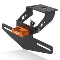 Motociklo galinio valstybinio numerio ženklo uodegos rėmo laikiklis su LED lempute, skirtas KTM DUKE 125 250 390 200 DUKE juoda