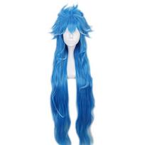 Anime Mėlyni Ilgi Perukai Cosplay Žaidimas Twisted Wonderland Idia Shroud Kostiumas Karščiui Atsparūs Sintetiniai Plaukai Vyrams Moterims Perukai One Size dangaus mėlyna spalva