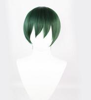 30 cm tamsiai žalias trumpas perukas Cosplay Anime Jujutsu Kaisen Zenin Mai Cosplay kostiumas Karščiui atsparūs sintetiniai plaukai Moteriški perukai 27-30cm žalia