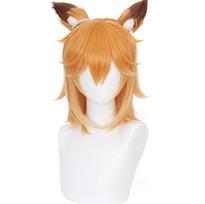 Anime Sewayaki Kitsune no Senko-san Senko Wigs Cosplay Costume  Halloween party Lolita Gradient Short hair Wig With Ears One Size oranžinė