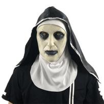 Vienuolė siaubo kaukė gaubtu šalmas Valak Helovinas Scary Cosplay kostiumai Prop Party