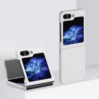 Telefono dėklas Samsung Galaxy Z Flip 5 5G Flip 4 itin plonas plonas telefono apvalkalas apsauginis dangtelis nuo įbrėžimų flip 4 balta