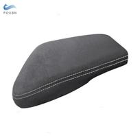 Suede Leather Center Console Armrest Box Cover Trim Interior Accessories only left hand drive For BMW X1 F48 2016 2017 white line