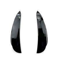 W213 priekinis buferis Canards daliklis šoninis ventiliacijos sklendės dangtelis Mercedes Benz C238 E200 E300 E350 AMG 2016- automobiliui Glossy Black