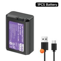 PALO NP-FW50 NP FW50 2250 mAh baterija su C tipo įkrovimo įvestimi, skirta Sony Alpha a6500 a6300 a6000 a5000 a3000 NEX-3 A7 A7M2 A7R 7SM2 7M2 1 PCS