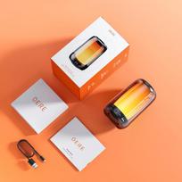 Nešiojama Bluetooth kolonėlė, spalvingos šviesos, naktinė lemputė, atmosferos lempos, garsiakalbis, USB, TF kortelės atkūrimas, AUX, kelių jungčių režimai juoda