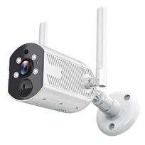 Nauja 2MP 1080P WIFI lauko IP kamera vandeniui atspari 5G vandeniui atspari belaidė kulkos kamera CCTV programos peržiūros stebėjimo naktinio matymo kamera, žmogaus aptikimas EU Plug balta