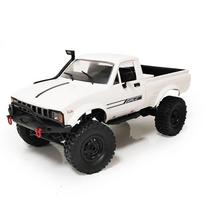 WPL C24 RC Car Crawler 2.4G nuotolinio valdymo transporto priemonė 4WD visureigis sunkvežimis Mašina Power Cars RTR Rc Drift Car Vaikai Žaislai Berniukai balta