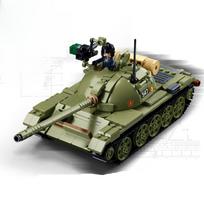 604PCS ARMY T-54S tankas MBT modelis, plytos, transporto priemonė, ginklas, pasidaryk pats, kūrybingi statybiniai blokai, mokomieji žaislai vaikams su lipdukais