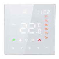 Išmanusis termostatas 16A skaitmeninis programuojamas LCD ekranas, jutiklinis ekranas, grindų šildymo temperatūra Normal 3A Water Heating Dot Type balta