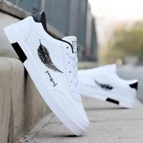 Vyriški sportbačiai Vasariniai vyriški balti sportiniai bateliai Madingi vyriški odiniai laisvalaikio batai Zapatillas Hombre Chaussure Homme 39