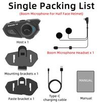 WAYXIN šalmo ausinės T2 motociklo Bluetooth domofonas 2 vairuotojams 300M Intercomunicador Moto Interphone BT 5.1 vandeniui atsparus dviratininkas CHINA