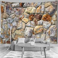 Atsitiktinis akmens gobelenas, pakabinamas ant sienos, gamtos meno peizažas, bohemiškas minimalistinis modernaus stiliaus gyvenamasis kambarys, namų dekoras 95x73CM