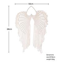 Angel Wings Makramė Pakabinamas Svajonių Gaudyklė Boho Sienų Dekoras Rankų darbo bohemiškas namų dekoras Ornamentas Dekoracija Meno amatų dovana