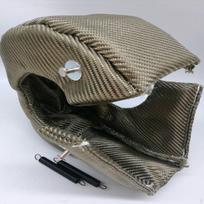 Turbokompresoriaus dangtis Variklio apsauga Lengvas montavimas Tvirtas silikono pluoštas 17x17x7cm_for T3