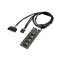USB 2 antraštės skirstytuvas su SATA maitinimo kabeliu nuo 1 iki 4 9 kontaktų pagrindinės plokštės antraštės vidinis USB