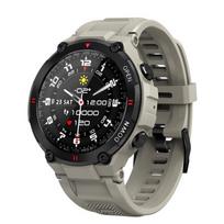 Naujas „Bluetooth“ skambučio išmanusis laikrodis „Men Sport Fitness Tracker“ muzikos valdymo žadintuvo priminimas K2-2 išmanusis laikrodis, skirtas „Android IOS“ pilka spalva