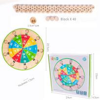 Montessori Matematika Daugybos Lenta Medinis Žaislas Daugybos Ratas Mokymo Priemonės Ankstyvasis Ugdymas Mokymasis Matematikos Žaislas Vaikui