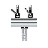 Nerūdijančio plieno svirties skirstytuvo skirstytuvas deguonies siurblio oro srauto valdymo akvariumo išleidimo angos priedai ?Two holes