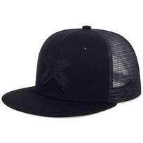 Vyriški Moteriški Snapback Kepurės X Siuvinėjimas Plokščias Kraštelis Tinklelis Beisbolo Kepuraitė Hip Hopo Kepurės GZW juoda