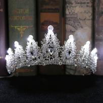 Bridal tiara crown Luxurious handmade luminous wedding accessories Korean lantern wedding accessories